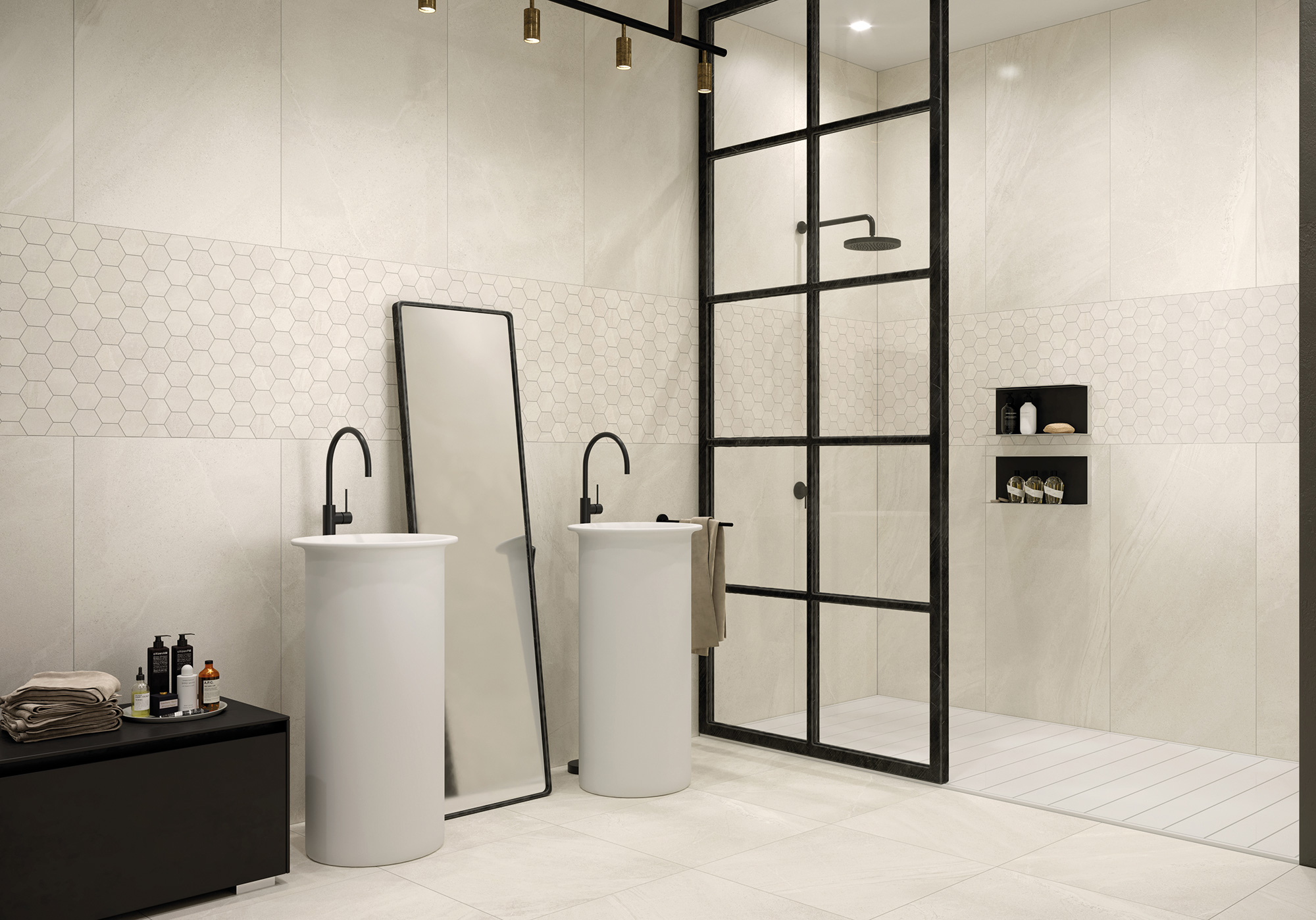 Badezimmer puristisch: Designereinrichtungen, sehr modern